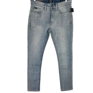 RVCA Rockers Skinny Jeans Mens 31x32 Light Wash Stretch Denim